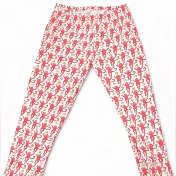 Roller Rabbit Red and White Patterned Pajama Bottoms - Picture 1 of 1